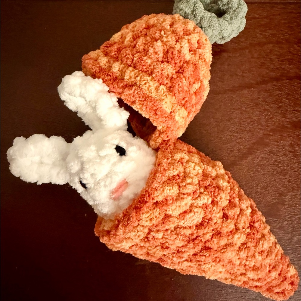 Plush Carrot Bunny Toy